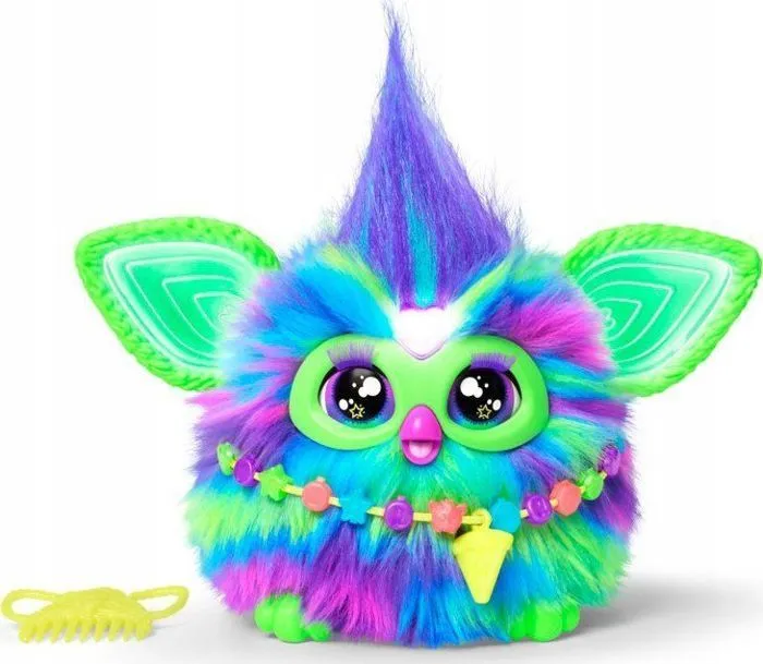 Peluche Hasbro - F8901 - Furby Aurora Furbealis mascotte galaxie aurore-0