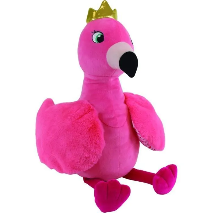 Peluche Range Pyjama FLAMANT ROSE - JEMINI - 23763 - Hauteur: + 52cm-0