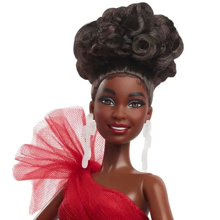 BARBIE Poupée joyeux noël brune HRM62-3