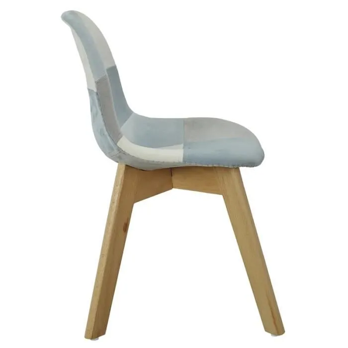 Chaise patchwork enfant Leonie Bleu Home Deco Kids-2