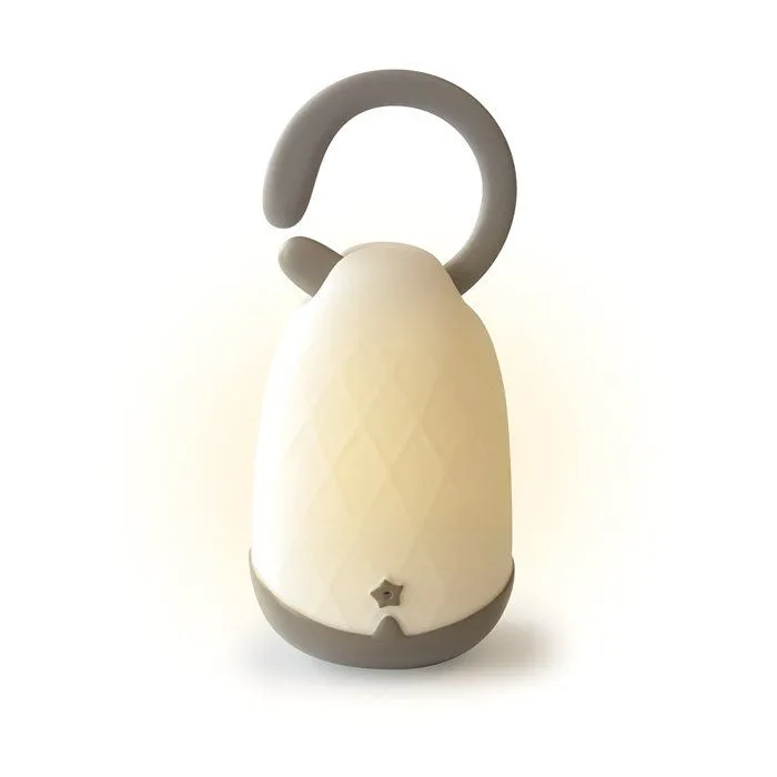 Veilleuse - PABOBO - Lumiblo - Lanterne à souffle - Gris - 18 cm-2