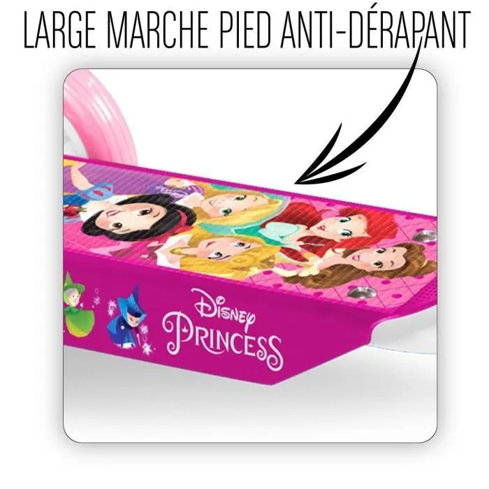Trottinette 3 Roues - STAMP - DISNEY PRINCESSES - Ajustable en hauteur - Plateau anti-dérapant-2
