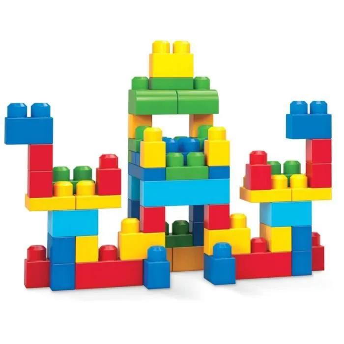 Jeu de blocs de construction - Non spécifié - 60 pièces - Coloré - Pour enfants de 1 à 5 ans - Plastique-2