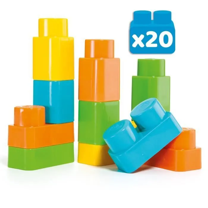 Chariot de Blocs - MOLTO - Chariot de Blocs Bleus Moltó - 20 pièces - Jouet pour enfants-3