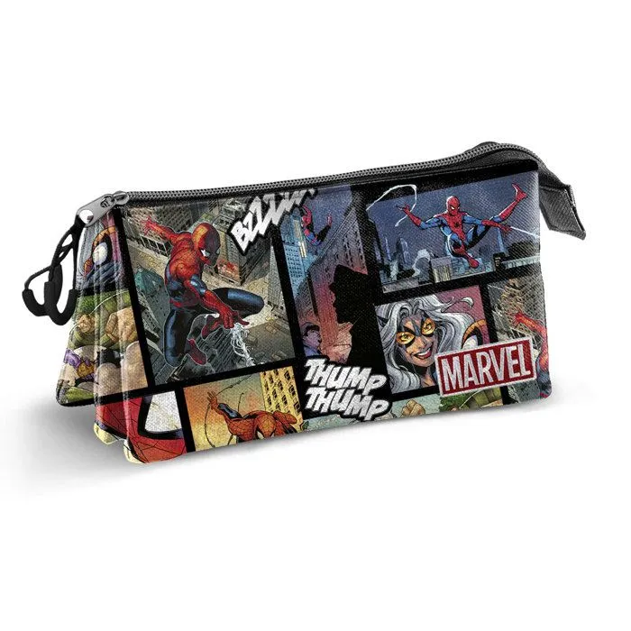 Trousse Triple - Marvel Spiderman Panels - Multicolore - Taille Unique-1