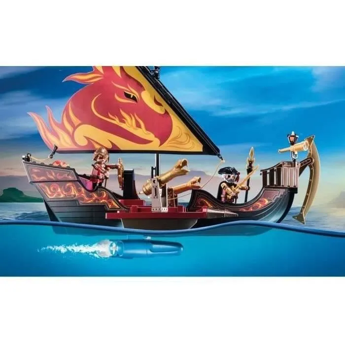 PLAYMOBIL - 70641 - Novelmore - Navire de combat des Burnham Raiders-2