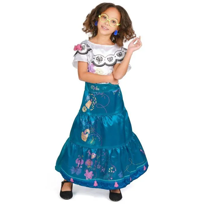 Déguisement Mirabel deluxe Encanto enfant - 5 - 6 ans (109 - 126 cm))-0