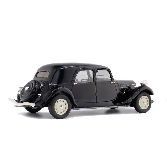 Voiture miniature de collection SOLIDO - Citroën Traction 11 Cv Blach 1937 - Blanc - 1/18 ème en métal-1