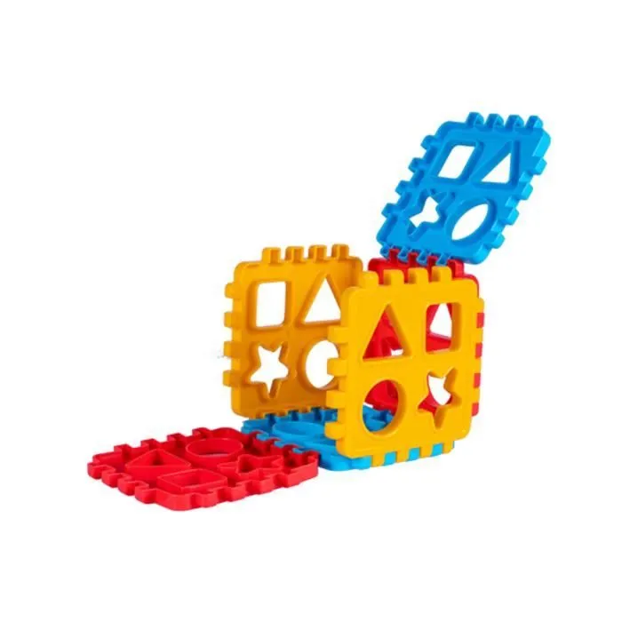 Dede Cube de Tri de Formes Colorée Empilable, 12 Formes Géométriques, Puzzle, Jeu de Trier, Jouet de Bloc 18 Pcs, Cadeau d'Enfant-3