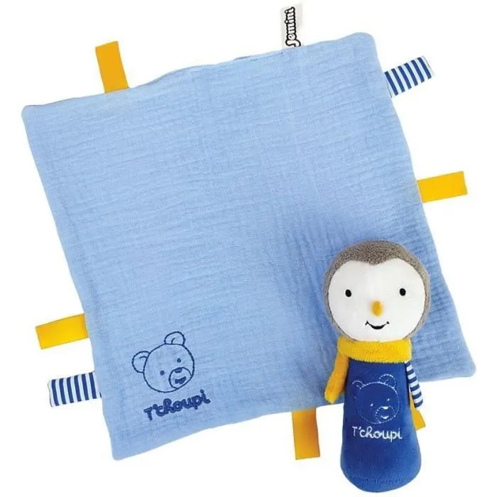 T'choupi Baby Coffret Naissance avec Doudou et Peluche Hochet +/- 25 cm - JEMINI - Idéal pour un cadeau de naissance.-1