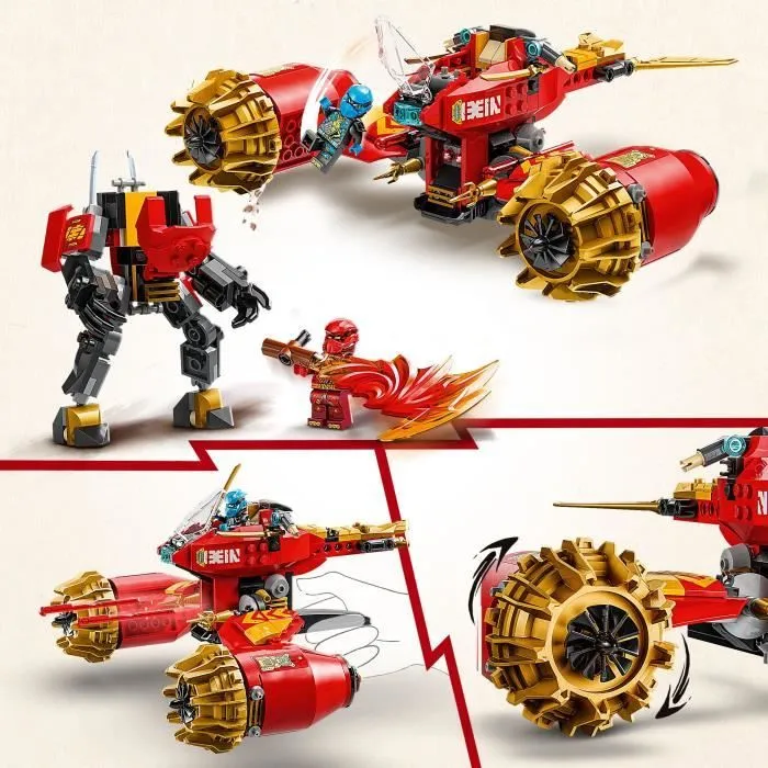 LEGO NINJAGO 71830 La moto tempête du robot de Kai - Jouet de construction pour garçon-2