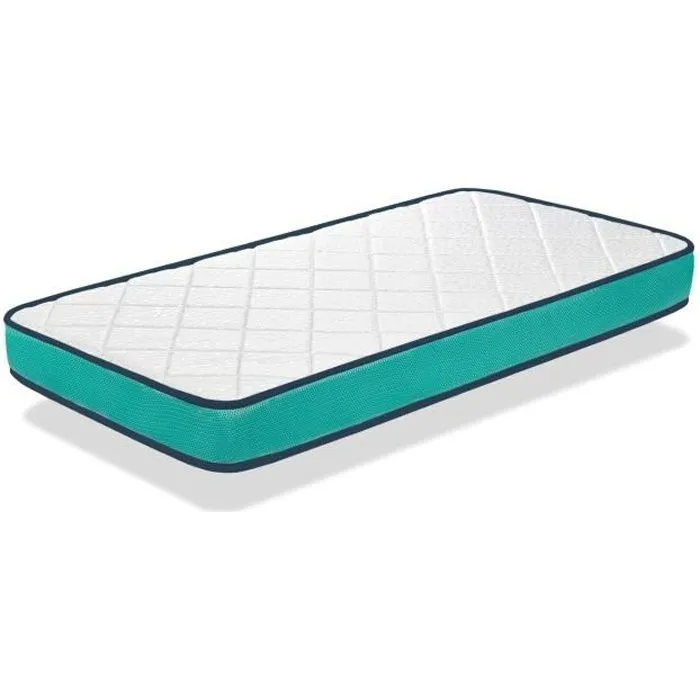 Matelas Bébé DANTE 60X120 Epaisseur 10 CM - Noyau mousse perforée et Anti Bactérien-0