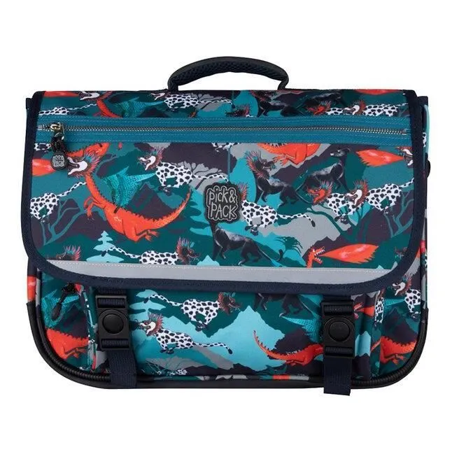 Cartable - Pick & Pack - Forest Dragon - 39 cm - Polyester recyclé - Garçon-0