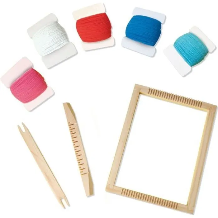 SES CREATIVE Jeu de Tissage - Avec fils de différentes couleurs-0