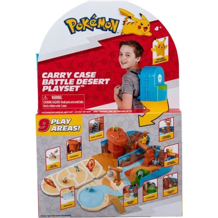Sac à dos du dresseur Désert - BANDAI - Pokémon - Univers de jeu Pokémon transportable-0