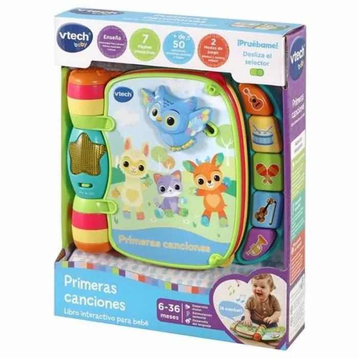 VTech - Premières chansons Livre interactif pour bébé, - 3480-166777-0