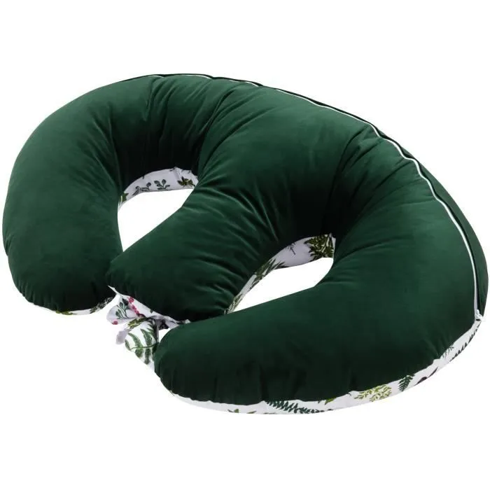 Bellochi Coussin D'allaitement Jumeaux avec Housse Coussin Allaitement - 100% Coton - Nature-1