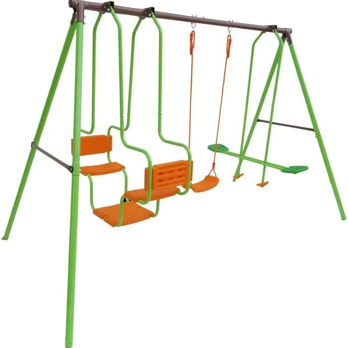Portique acier Eva - 1.96m - 3 agrès-1
