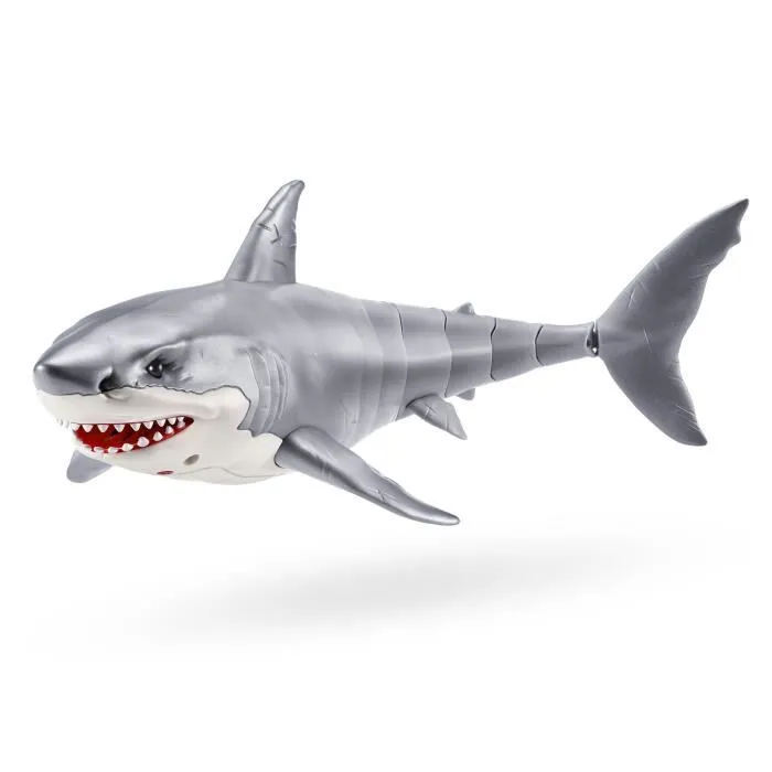 Jouet Interactif - ZURU - Shark Attack Robo Alive - Grand requin blanc avec mouvements réalistes et yeux brillants-6
