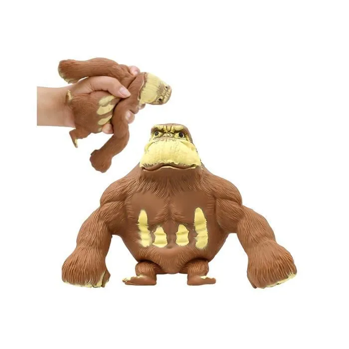 Figurine Gorille Anti Stress - Jouet Squeeze Toy Doux - Marron - Convient pour Les Loisirs-0