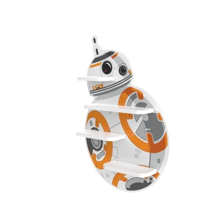 Etagère murale Star Wars BB-8 - Star Wars - Blanc - Enfant - Multicolor - 33.6x50x8 cm-2