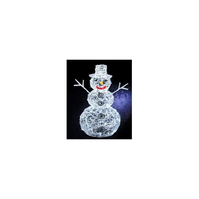 Bonhomme de neige lumineux - Blanc-0
