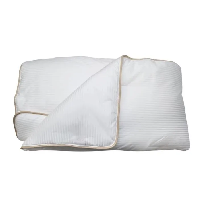 Couette "Fjord Grand Hotel" Chaude Satin de coton rayé Lestra - 240 x 260 cm pour lit King size-2
