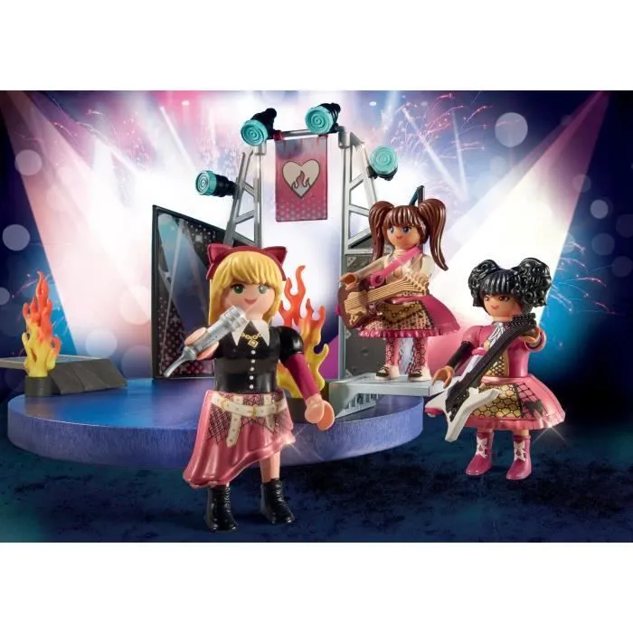 PLAYMOBIL 71042 Groupe de rock, Promo pack musiciens, City Life L'école, Dès 4 ans-3