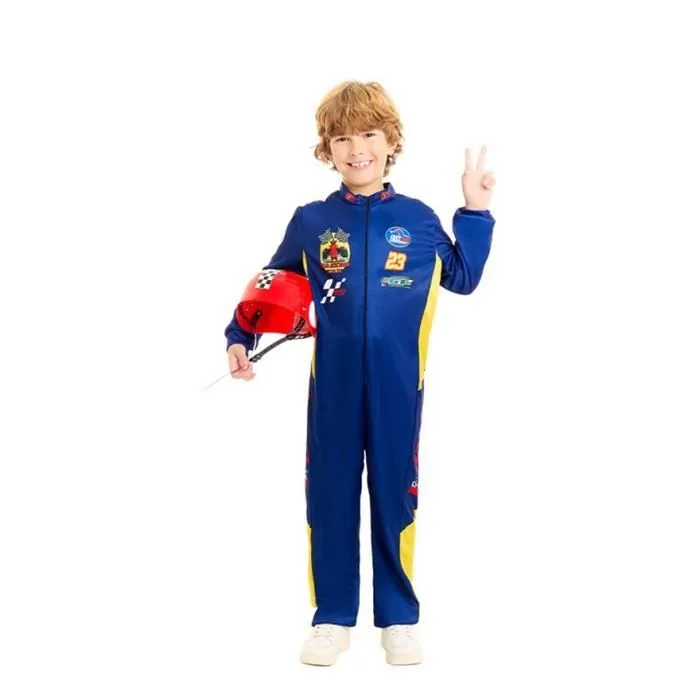 Partilandia Déguisement de pilote de course pour garçon (10-12 ans)-0