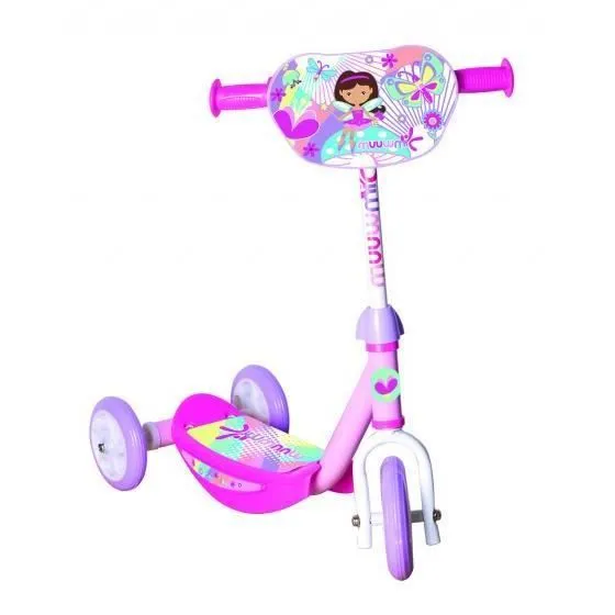 Trottinette enfant 3 roues Dora Junior Freewheel Rose - Muuwmi-0