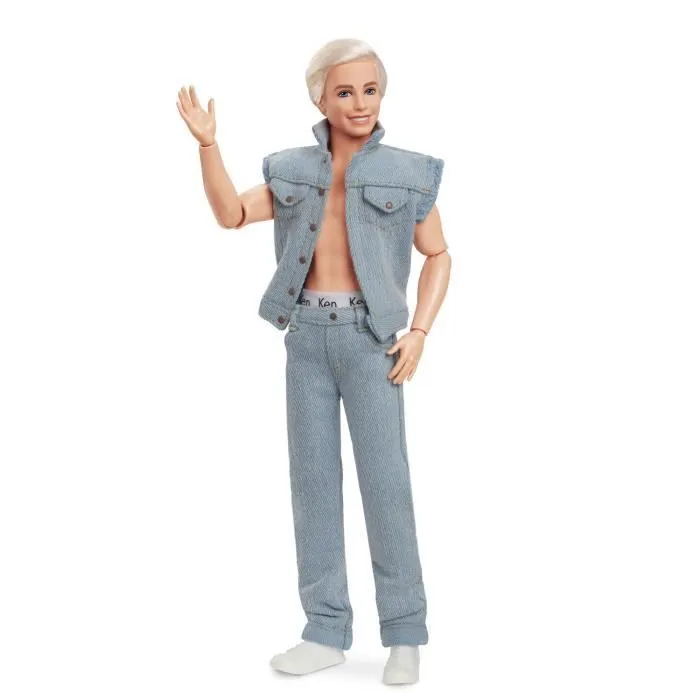 Barbie Le Film-Poupée Ken® à collectionner, tenue en jean HRF27-1