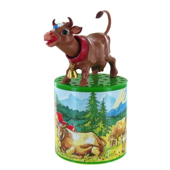 Boîte à meuh ou boîte à Vache Traditionnelle pour Entendre Le meuglement d'une Vache avec Vache Mobile sur la boîte-0