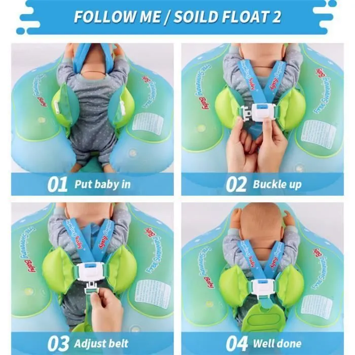 Flotteur de Bébé danneau Gonflable, Bouée Bébé Flotteur Bague pour Bébé avec Pare-Soleil Amovible pour Enfants (L, pour 6-30 Mois)-1-3