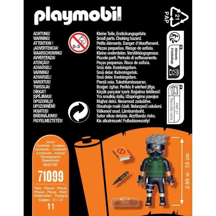 PLAYMOBIL - 71099 - Kakashi - Naruto Shippuden - 8 pièces - Multicolore - Mixte-3