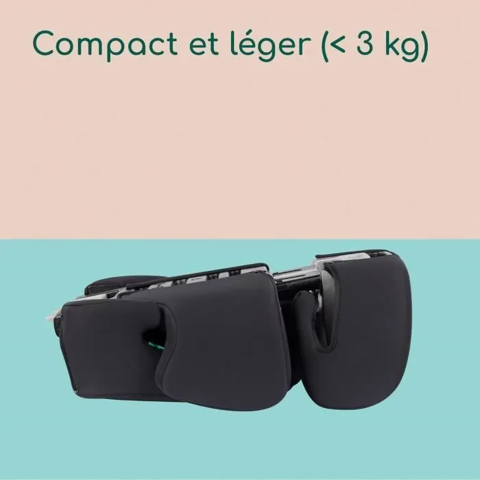 BEBECONFORT Siège auto ROAD SAFE i-Size, Groupe 2/3, Réhausseur ceinturé, de 3,5 à 12 ans environ, 15-36kg,100 à 150cm, Full Black-3