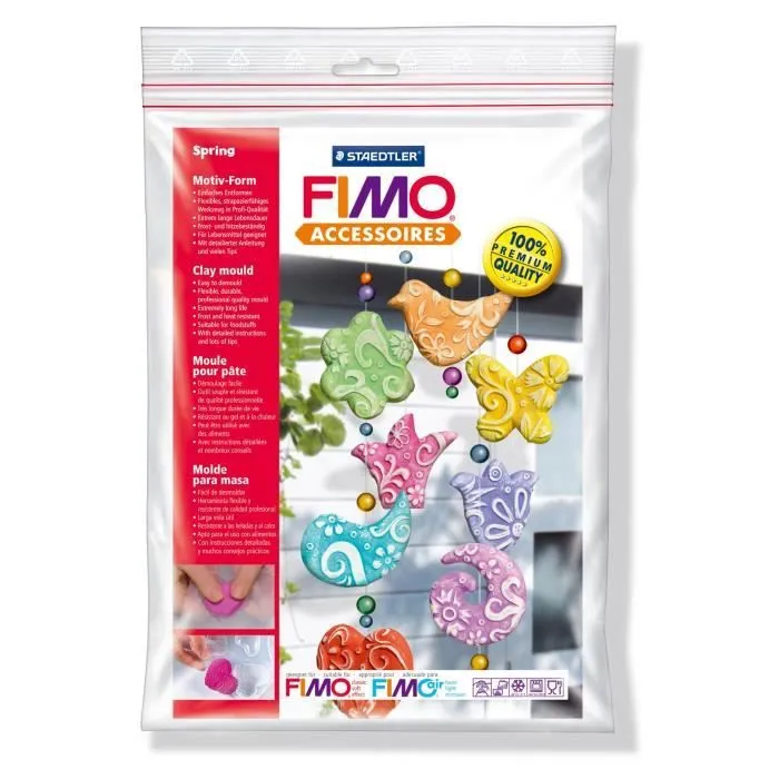 Moule pour pâte FIMO - Printemps - FIMO - Formes printanières - Démoulage facile-0