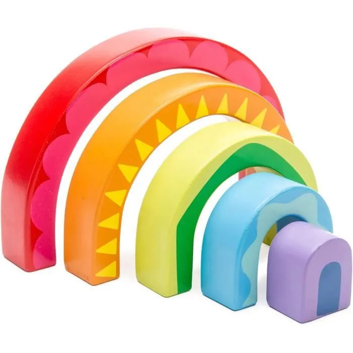 Le tunnel arc-en-Le Toy Van Petilou Toy est un beau jouet tunnel arc-en-5 pièces offrant play.Its créatives infinies de couleurs viv-0