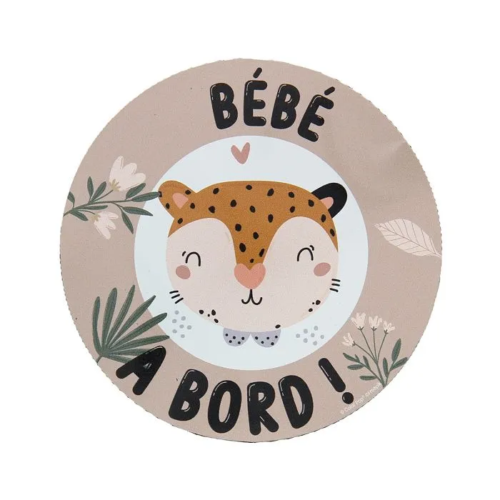 Bebe a bord magnétique Chat-0