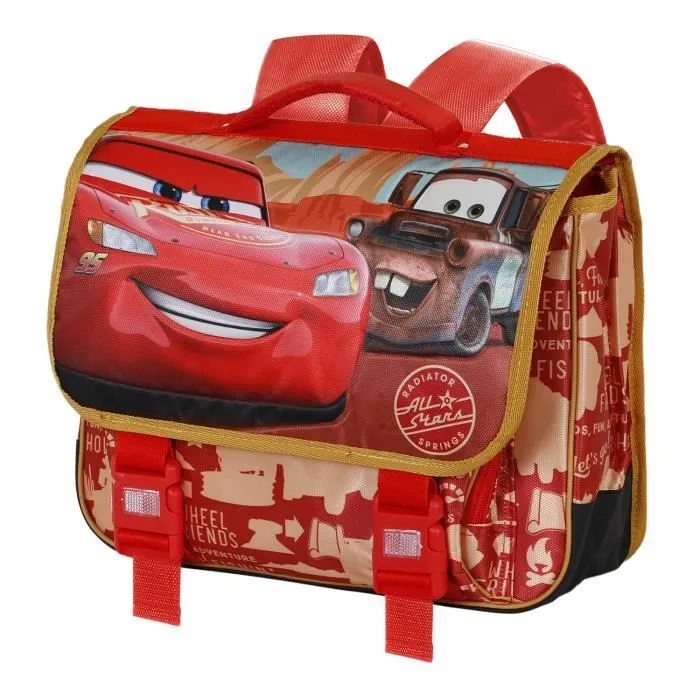 Cartable 2.0 - Disney Cars 3 Desert Road - Rouge - Taille Unique-0
