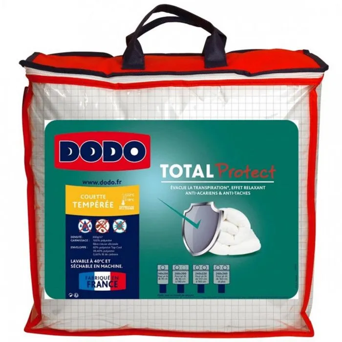 Couette Total Protect 100% Polyester Fibre VOLUPT’AIR® Dodo - 140 x 200 cm pour lit 1 place-0