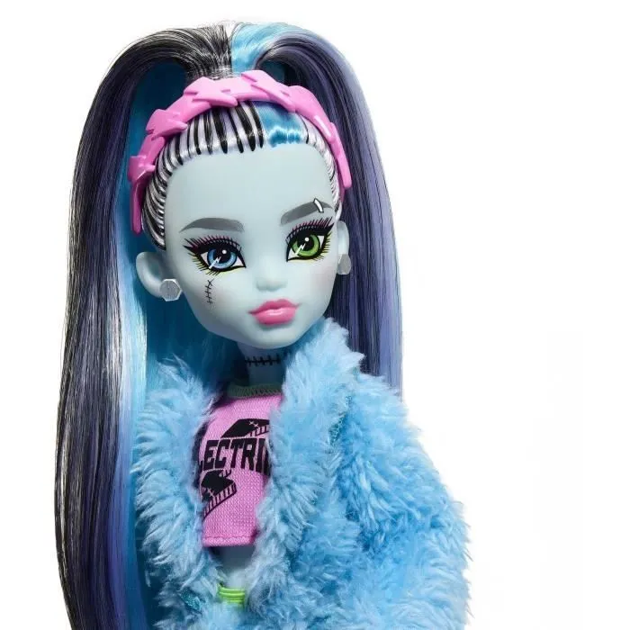 Monster High-Coffret Soirée Pyjama Frankie Stein-poupée et accessoires HKY68-1