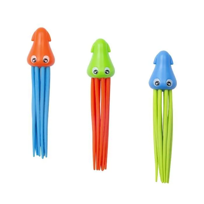 Jeu de Piscine Bestway Squiggle Wiggle avec Pieuvres de Couleurs Bleu Orange Vert pour Enfants à Partir de 3 Ans-0
