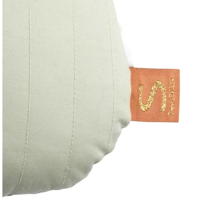 Coussin décoratif - Sauthon - Poire - 23x36cm - Vert tilleul - 100% coton-2