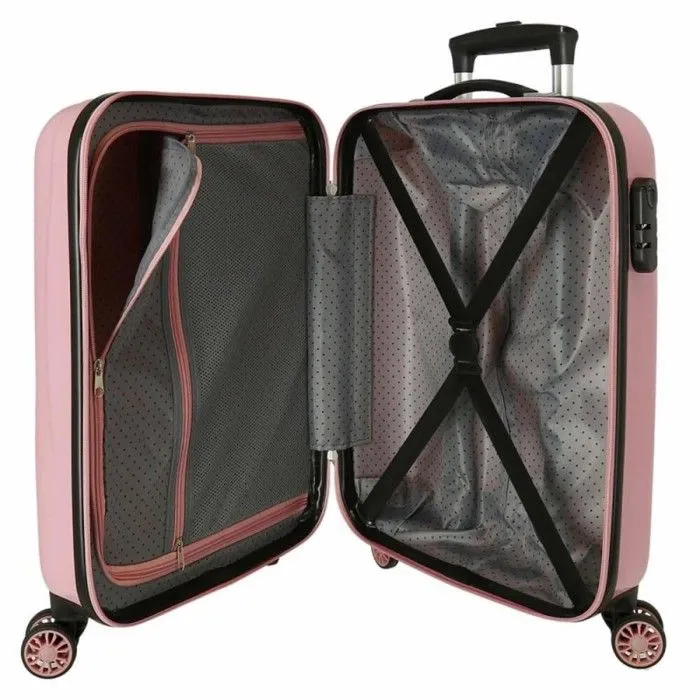 Valise enfant - Enso - Valise cabine fille "Friends Together" - 55 x 38 x 20 cm - Rose-3