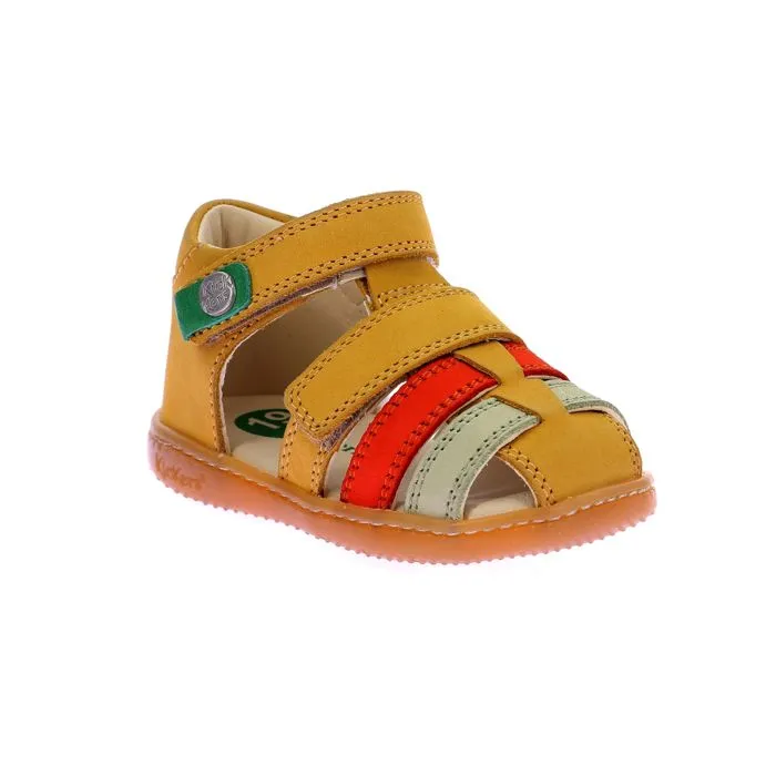 Sandales - KICKERS - Kick Pod - Jaune - Cuir - Enfant Garçon-1