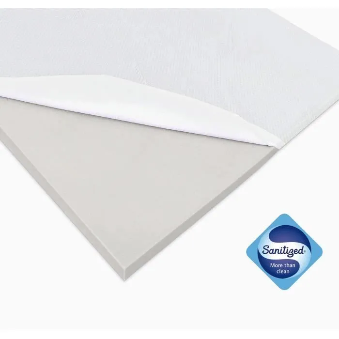 Surmatelas - Non spécifié - 140x190 - Mousse haute densité - Déhoussable - 6 cm d'épaisseur-1