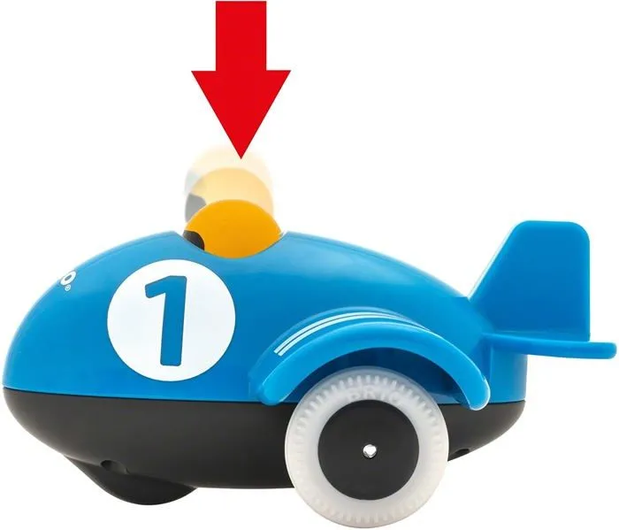 Jouet en bois BRIO - Avion Push & Go - Bleu - Pour enfant de 12 mois et plus-3