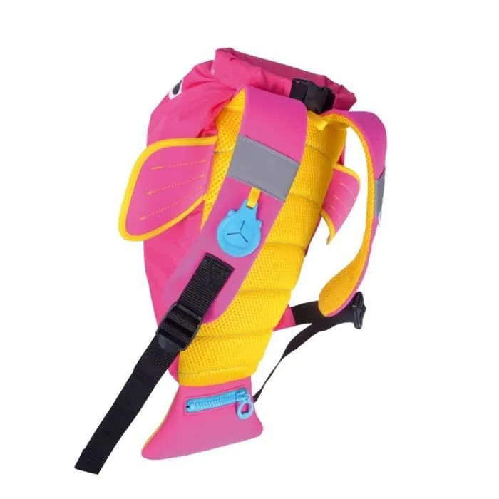 TRUNKI Sac de natation paddlepak medium poisson Coral - rose-1
