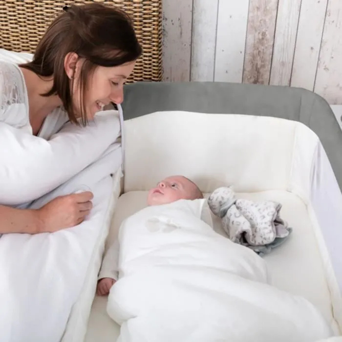 BEBECONFORT Calidoo Lit Cododo, Berceau Bébé, Lit Bébé, De la naissance jusqu'à 9kg, Gray Mist-6