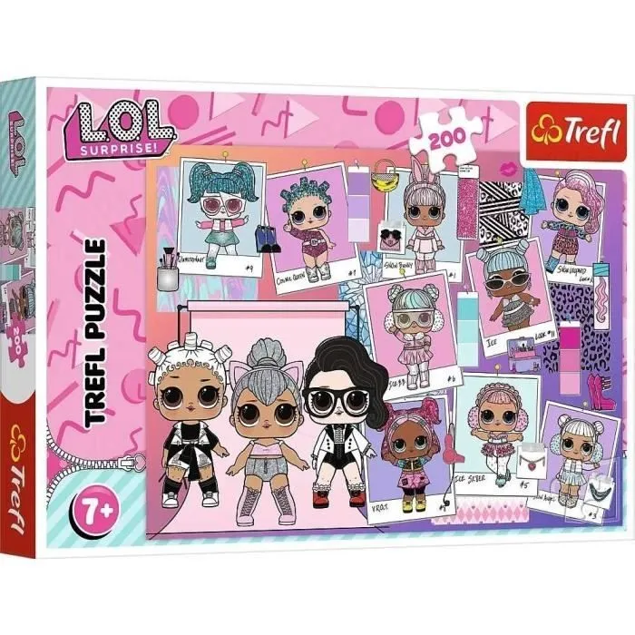 Puzzle 200 pièces TREFL L.O.L SURPRISE LOVELY - Enfant - Mixte-0